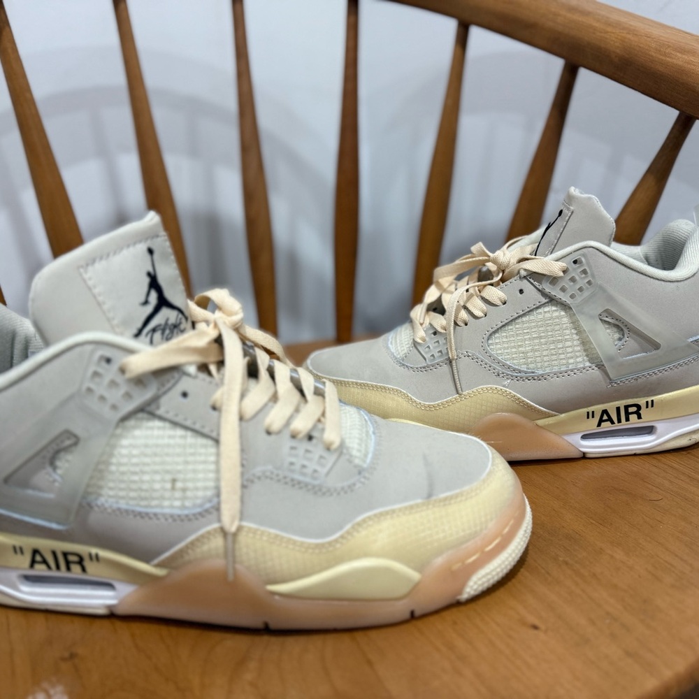 Nike Air Jordan Retro Cream and Tan Sneakers